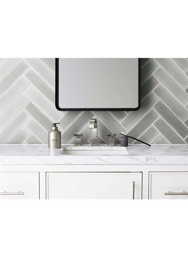 Method صابون جل لليدين، بنفسجي + لافندر، زجاجة ألومنيوم فضية قابلة لإعادة الاستخدام، تركيبة قابلة للتحلل البيولوجي، 12 أونصة (عبوة من 3 قطع) - Image 5