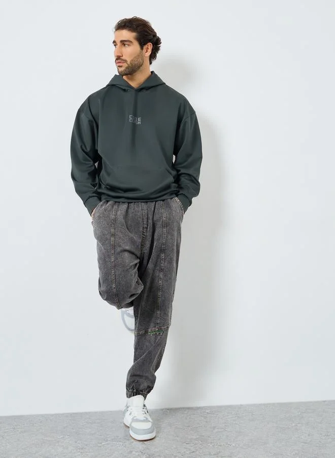 Styli Oversized Front and Back HD Print Scuba Hoodie