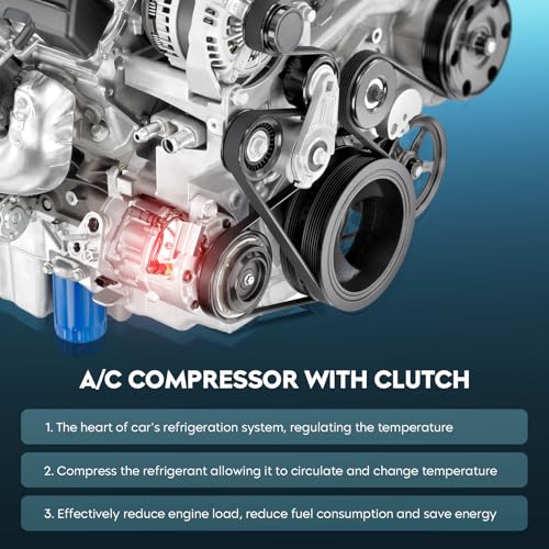 TadaMark A/C Compressor with Clutch Fit for Nissan Altima 2.5L 2013 2014 2015 2016 2017 2018 One PLugs (Fit the Base or S or SR Models, Not fit SL Model or SV Model) - Image 4