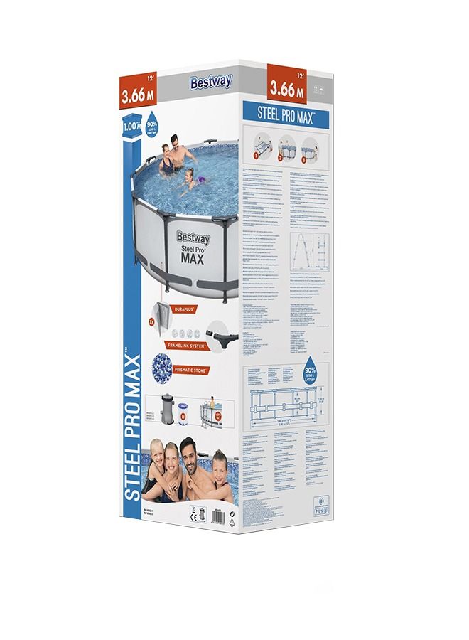 Bestway Steel Pro Frame Pool Set 3.66M x 1 M - Image 1
