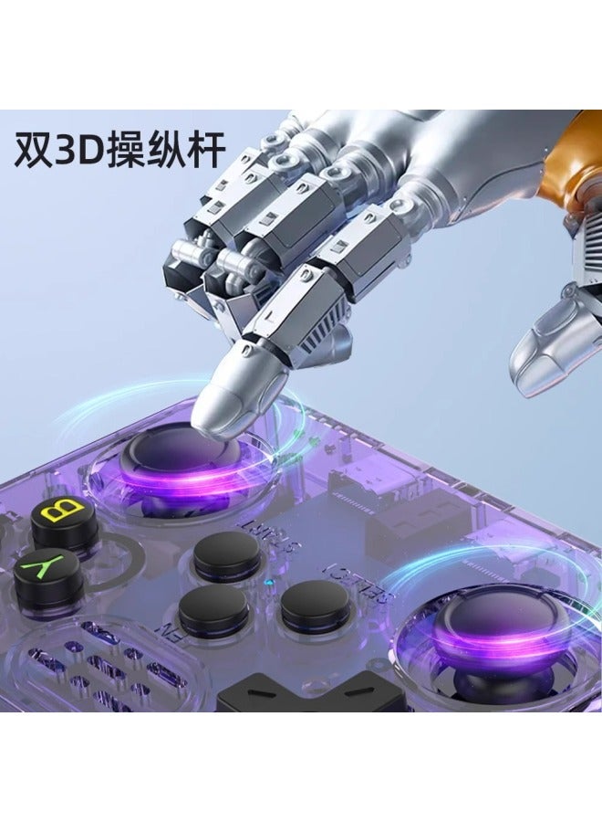 Neutral Portable Retro Arcade Game Nostalgic 3d Dual System Handheld New R36s Open Source Handheld Game Console Cross - Image 2