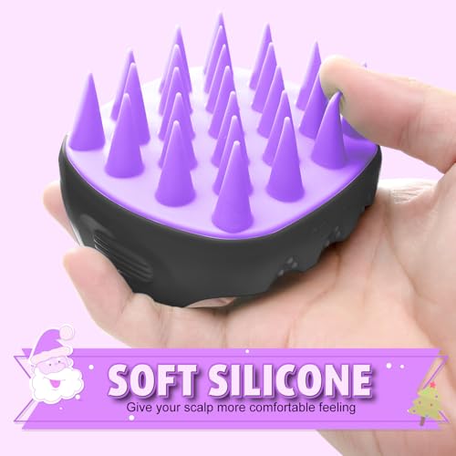 Cbiumpro 2-Pack Scalp Massager Shampoo Brush, Ultra Soft Silicone Scalp Scrubber Exfoliator Brush for Hair Growth & Dandruff Removal - 100% Fit All Hair Types - Image 3