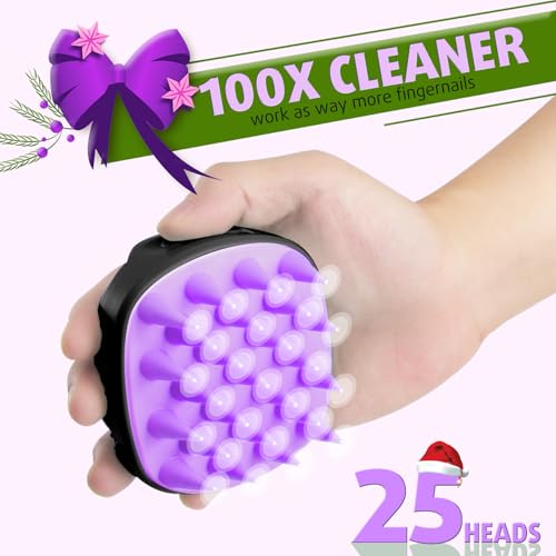 Cbiumpro 2-Pack Scalp Massager Shampoo Brush, Ultra Soft Silicone Scalp Scrubber Exfoliator Brush for Hair Growth & Dandruff Removal - 100% Fit All Hair Types - Image 4