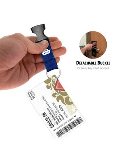 Cruise On Cruise Lanyard For Ship Cards - 2 Pack With Id Holder, Key Card Lanyard For Cruise Ship Cards Retractable Badge & Waterproof Cruise Card Holder - Cruise Essentials 2024 & 2025 [Blue & Red]  - Image 4