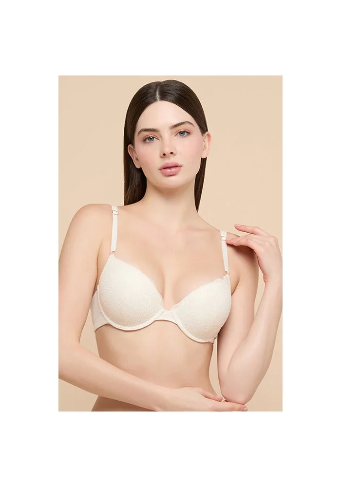 R&b  2 Pack Self Patterned Double Push Up Bra for Women | Best Price UAE