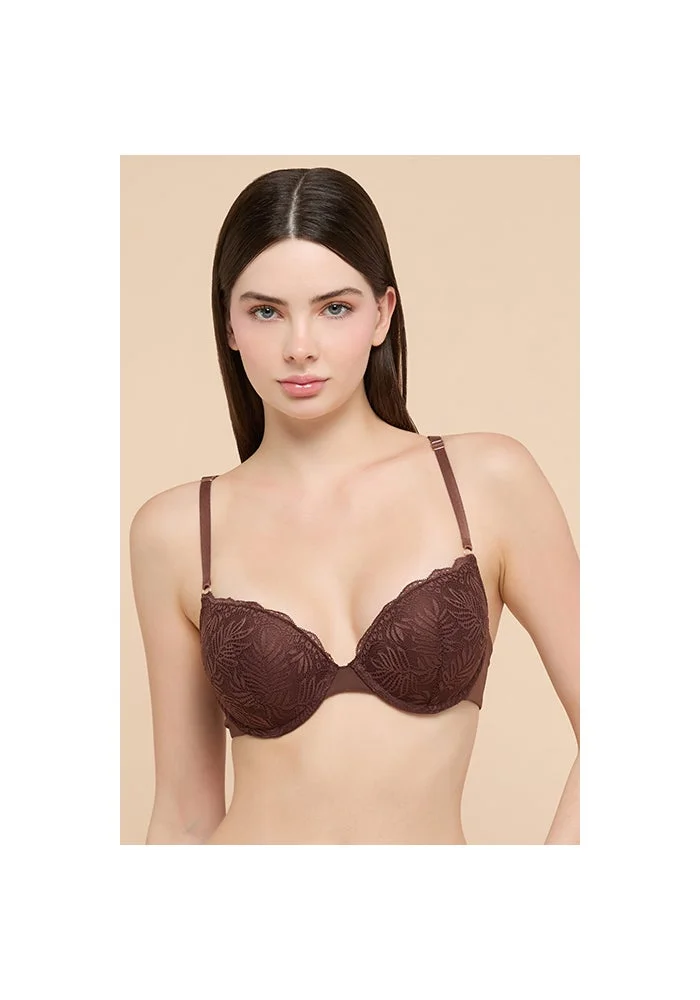 R&b  2 Pack Self Patterned Double Push Up Bra for Women | Best Price UAE
