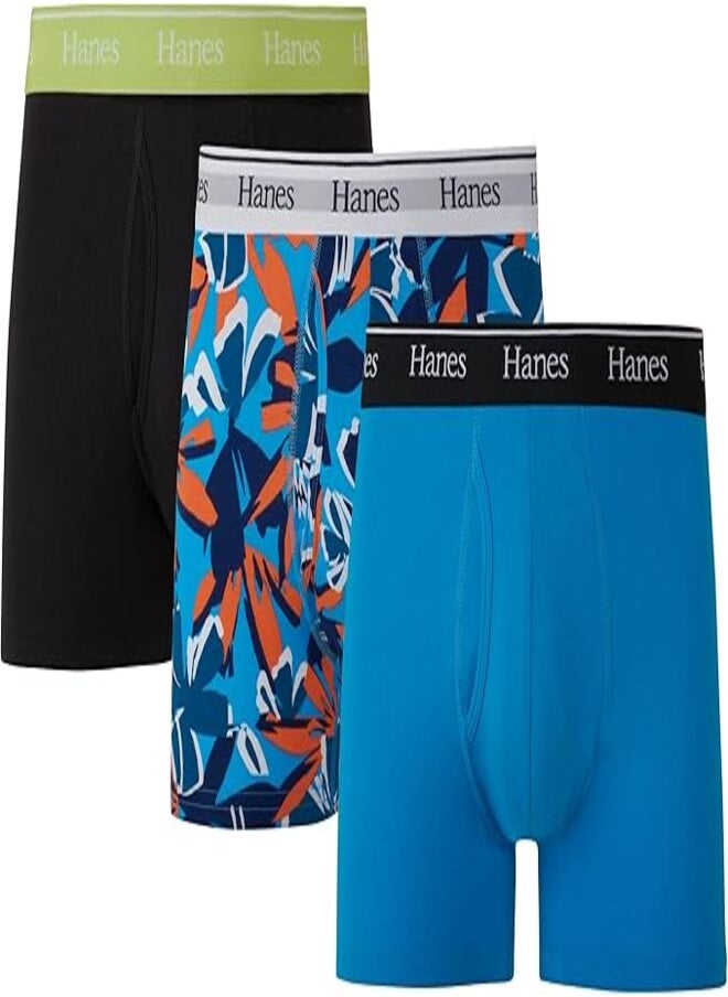 Hanes Hanes Originals Men’s Trunk , Stretch Cotton Moisture-Wicking Underwear, Modern Fit Low Rise, Multipacks  - Image 4