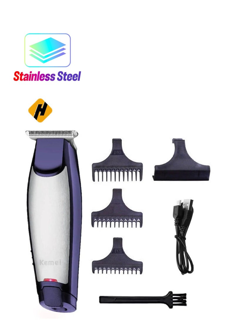 HuHa Men's Self-Cut Hair Trimmer Waterproof Cordless Rechargeable Hair Cutting Clippers Groomer with Stainless Steel  - Image 1