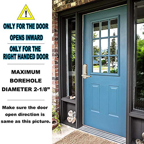 Megaflint Keyless Mechanical Combination Door Lock Digital Code Keypad Security Entry Door Stainless Steel 304 Not Deadbolt (Only for The Left Handed Door Opens Inward) … (Right Handle) - Image 2