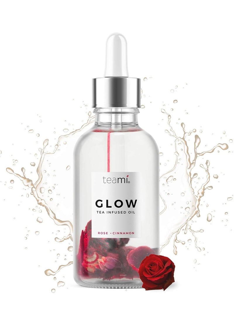 teami Teami Glow Jojoba Face Oil for Women with Coconut Oil, Camellia Seed & Vitamin E Oil for Skin - Facial Oil Cleanser for Sensitive, Normal, Oily & Dry Skin (2oz) - Image 1