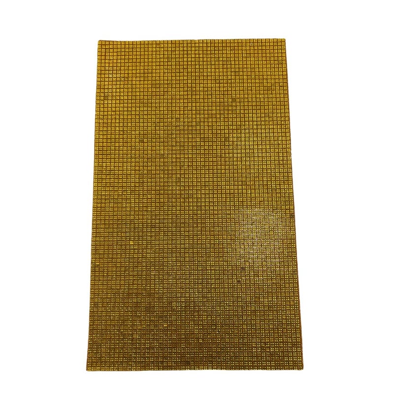 DeLush Resin Self Adhesive Gold Metalball Sticker DIY Decoration Hotfix Crystal Metal Ball Sheet Roll for Art and Craft 40cm x 24cm - Image 1