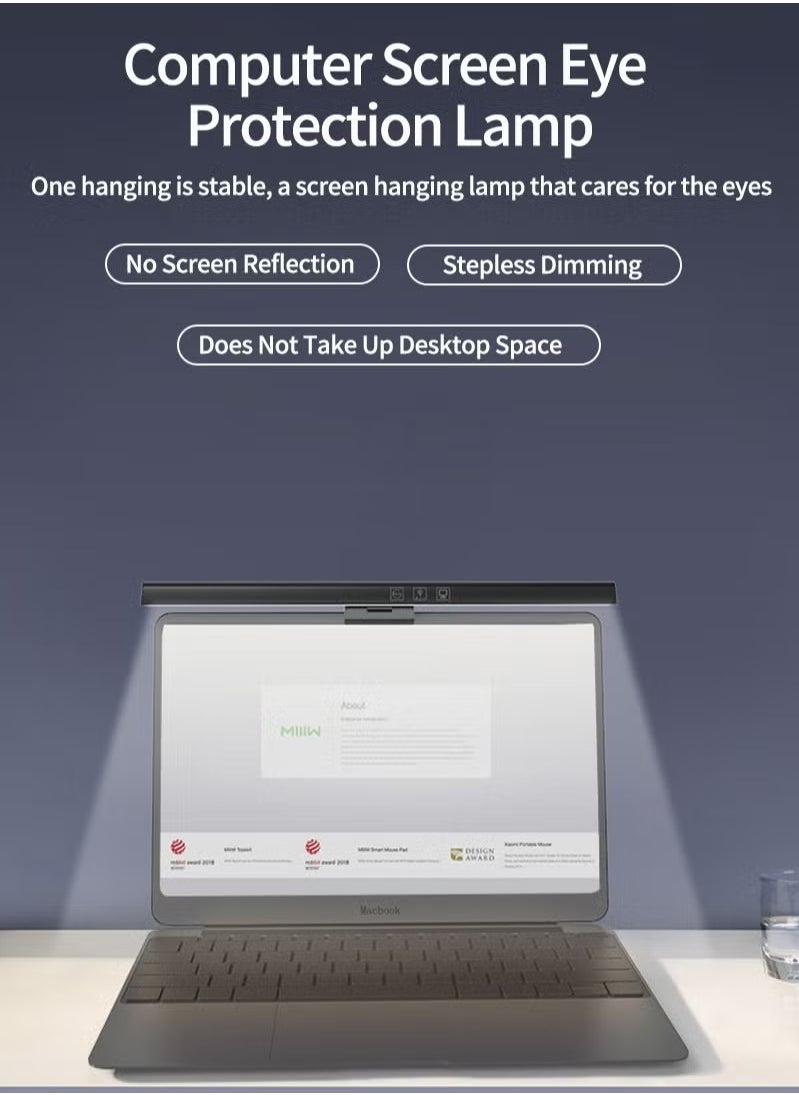 Sharpdo - USB Powered Computer Monitor Laptop Lamp, For Office/Home/Gaming/Desk with Adjustable Brightness/Color 33cm - Image 1