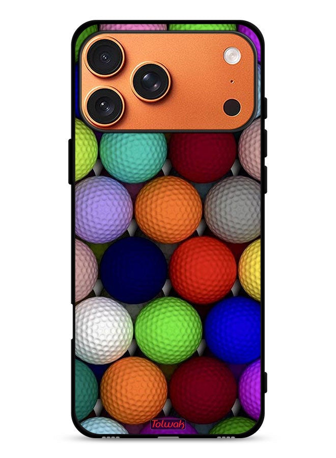 Tolwak Apple iPhone 17 Pro Max Protective Case Cover Balls Abstract Art - Image 1