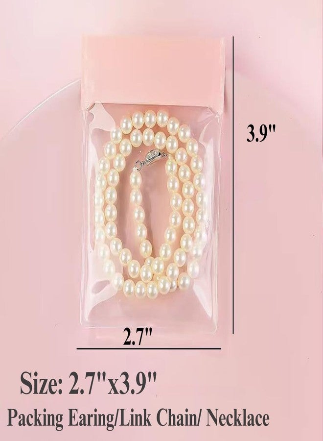 VENEXA 10 Pcs Anti Tarnish Jewelry Bags, EVA Zipper Lock Jewelry Pouch for Holding Storage Rings Earrings, 2.7"x3.9" Inch, Pink 【10 PCS】 - Image 2