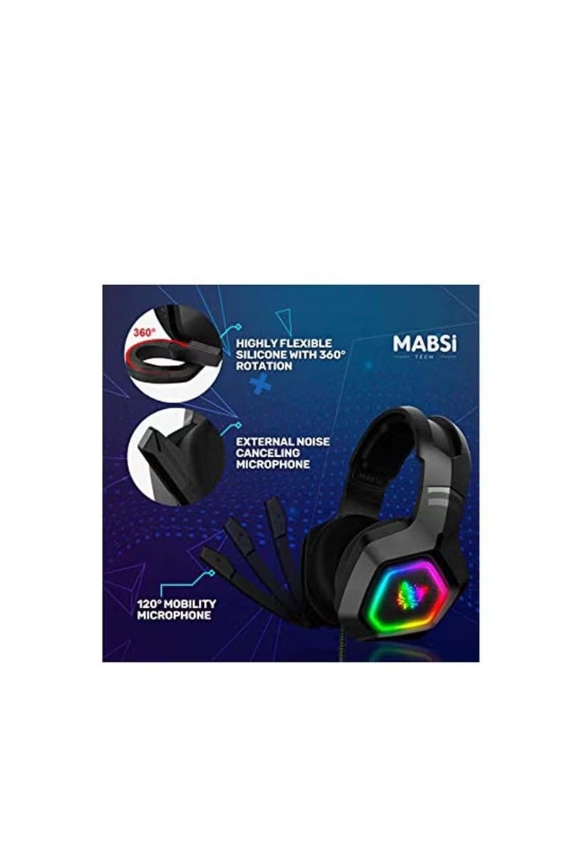 onikuma Professional Gaming Headset For PS4/PS5/XOne/XSeries/Nintendo Switch/PC -Wired - Image 4