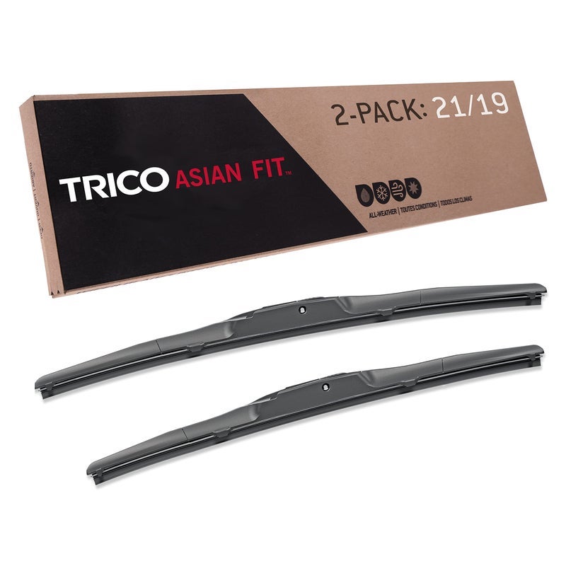 TRICO Solutions Asian Fit 21 Inch & 19 Inch Pack of 2 High Performance Automotive Replacement Windshield Wiper Blades for 2012-2020 Nissan 370Z (57-2119) - Image 2