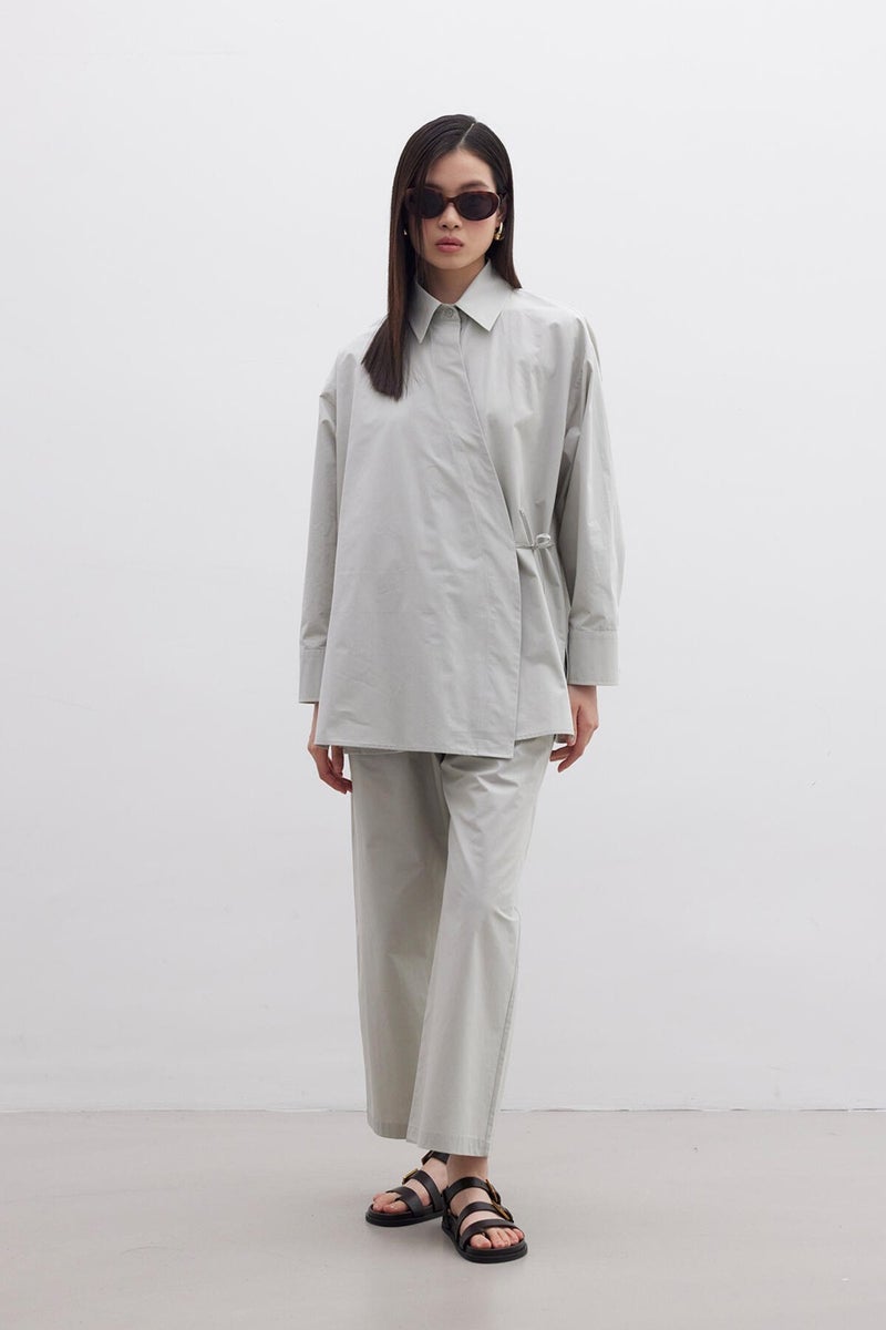 Manuka Double Breasted Closure Premium Shirt Green  - Image 2