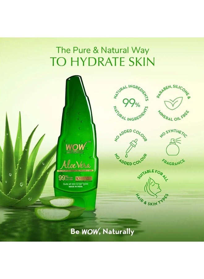 WOW Skin Science Aloe Vera Multipurpose Beauty Gel For Skin And Hair 150 Ml  - Image 4