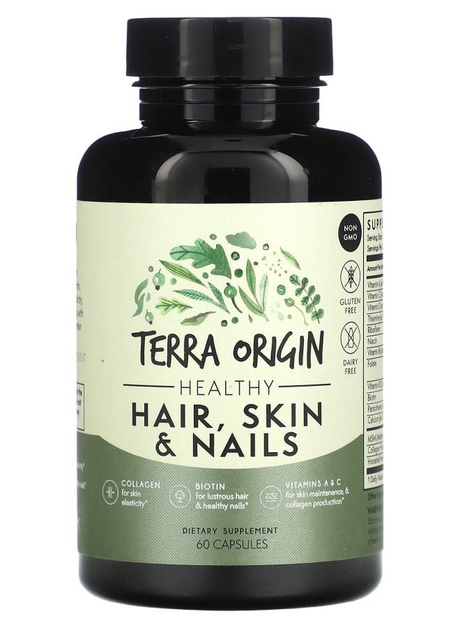 Terra Origin Healthy Hair Skin & Nails 60 Capsules