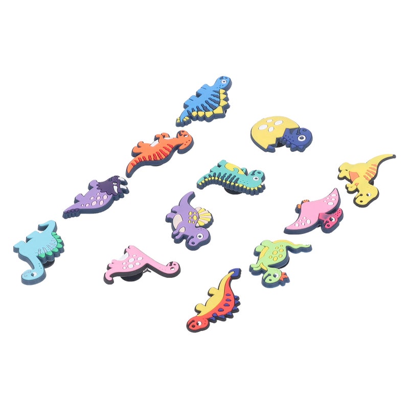 12Pcs Slipper Charm PVC Dinosaur Cartoon Waterproof Stylish Shoe Decoration for Men Women Birthday Gift - Image 2