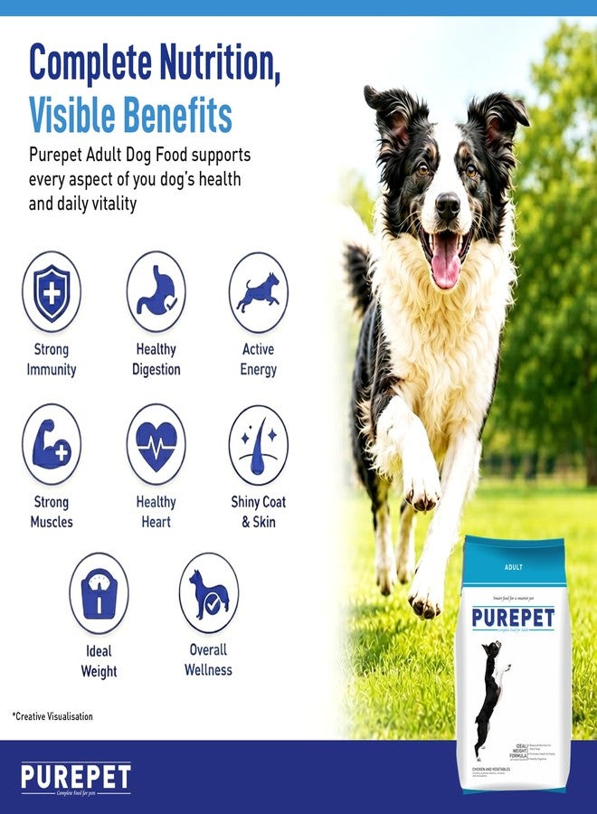 بيوربيت طعام جاف للكلاب البالغة من بيوربيت، 1 كجم | بنكهة الدجاج والخضراوات | يعزز الصحة والحيوية | يدعم المناعة | هضم صحي | غني بالعناصر الغذائية - Image 2
