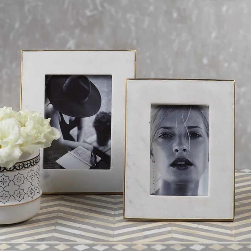 Zodax Marmo Marble Photo Frame 4" X 6" - Image 2