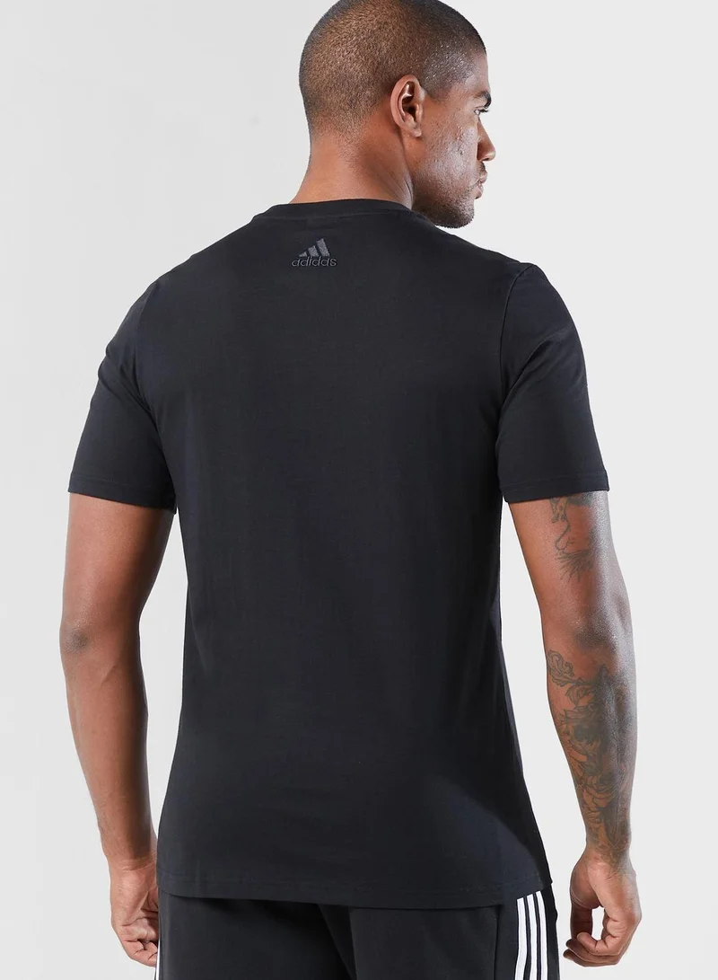 Adidas adidas M Bl Sj T Black Training T-Shirts 2XSS