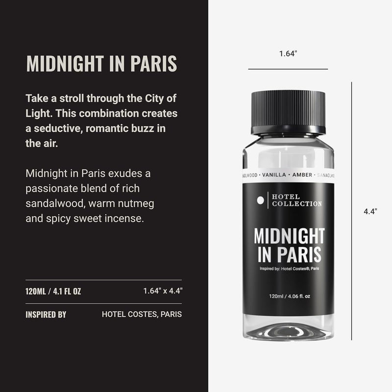 AROMA360 Hotel Inspired Scent Oil Refills | Luxury Hotel Inspired Aromatherapy Diffuser Oils | Midnight in Paris | 120 mL (4.05 oz) - Image 2