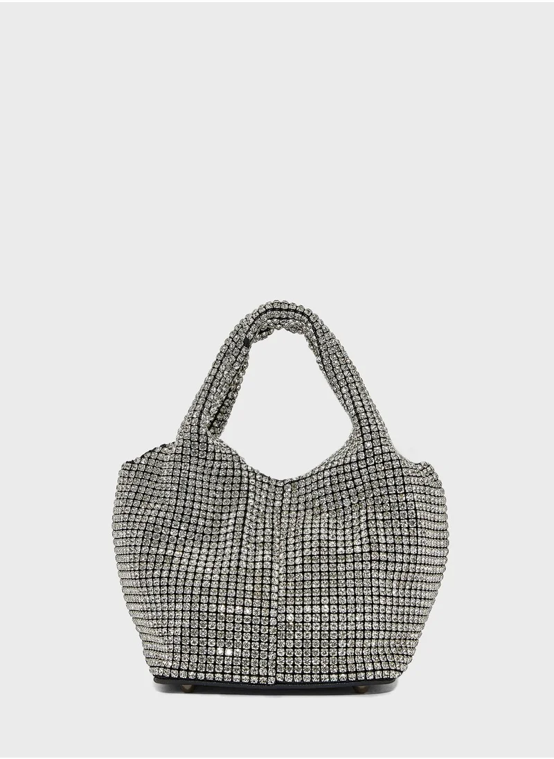 Namshi x Diamante Stone Handbag