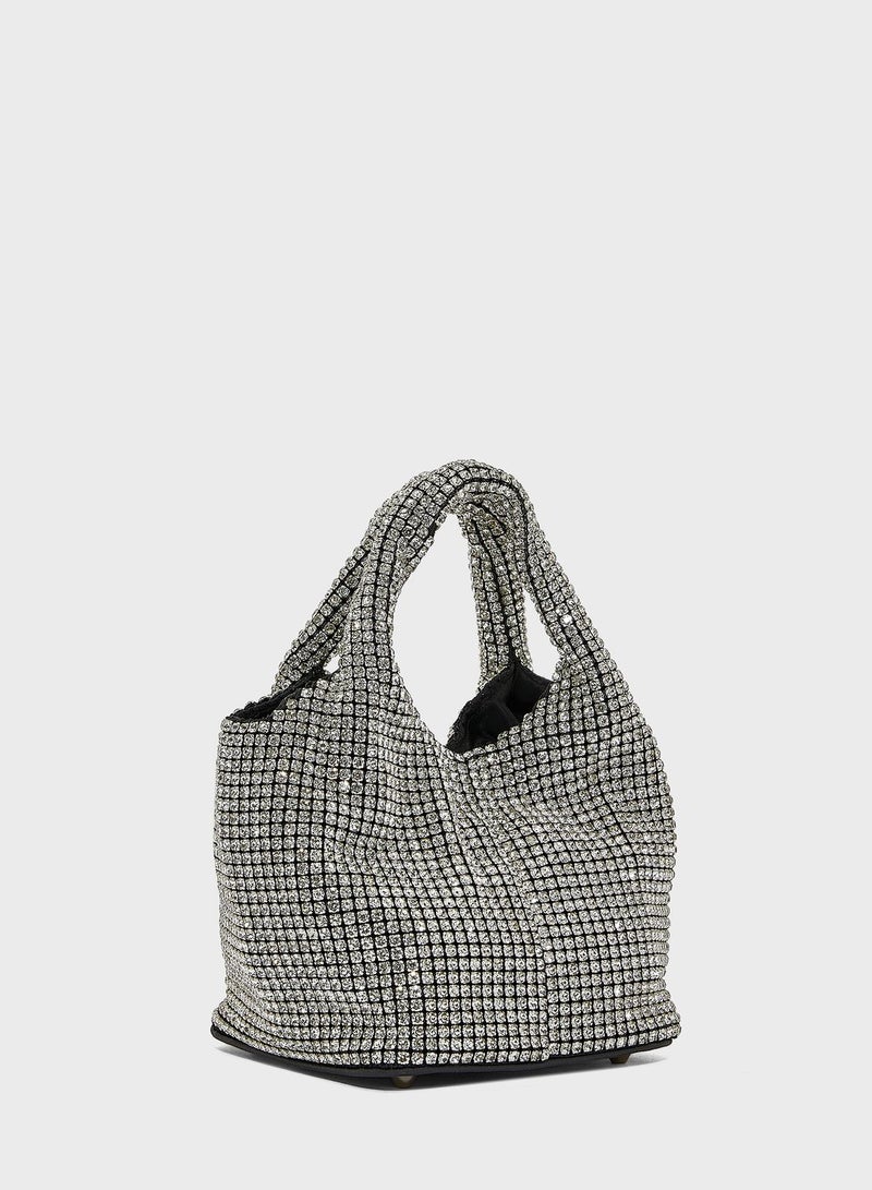 Namshi x Diamante Stone Handbag - Image 4