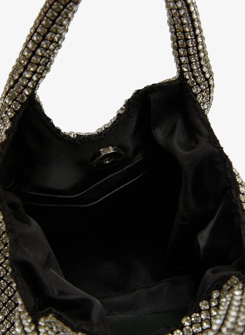 Namshi X Silver Diamante Stone Handbag for Women | Best Price UAE
