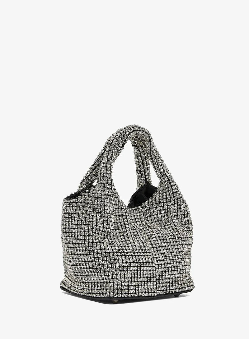 Namshi X Silver Diamante Stone Handbag for Women | Best Price UAE