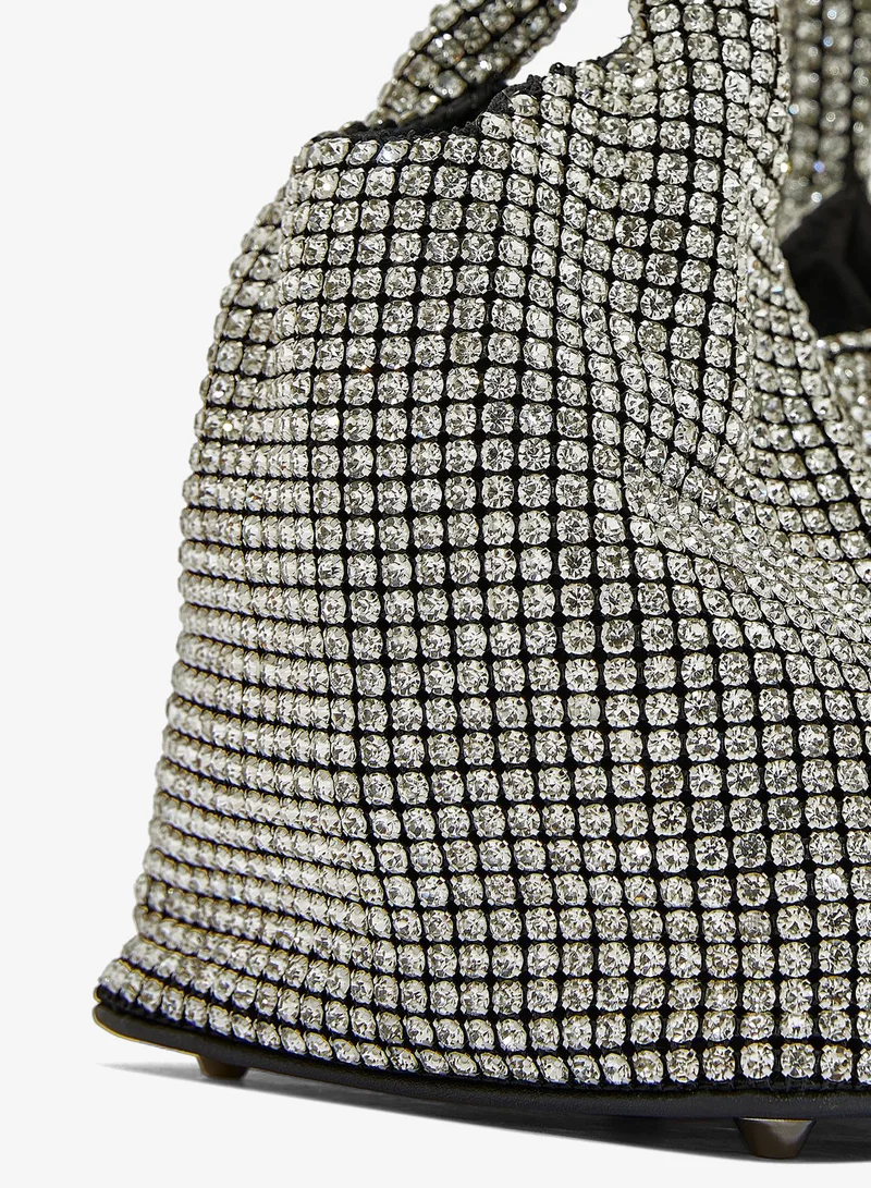 Namshi X Silver Diamante Stone Handbag for Women | Best Price UAE