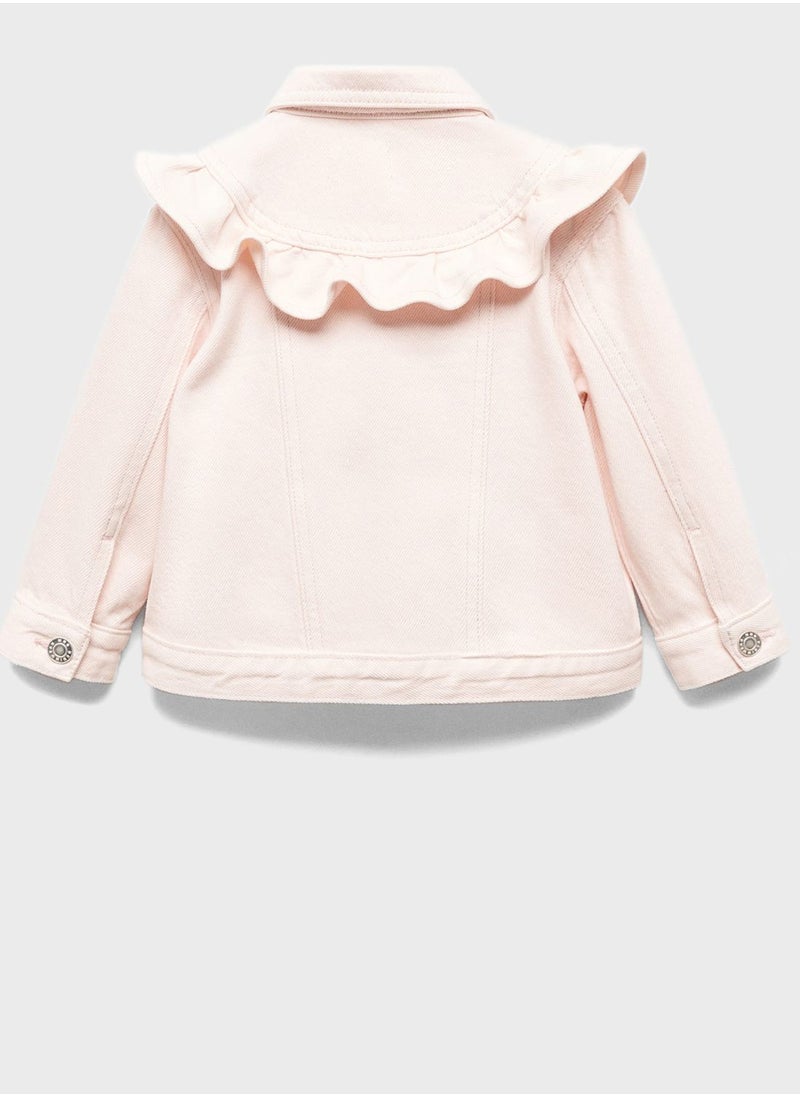 MANGO - Kids Button Detail Jacket - Image 1