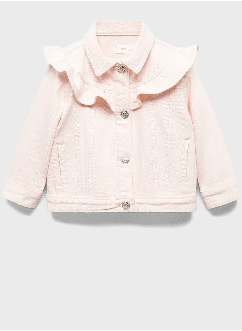 MANGO - Kids Button Detail Jacket - Image 1