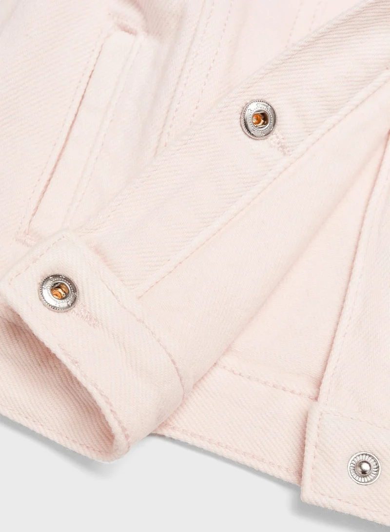 MANGO Kids Button Detail Jacket