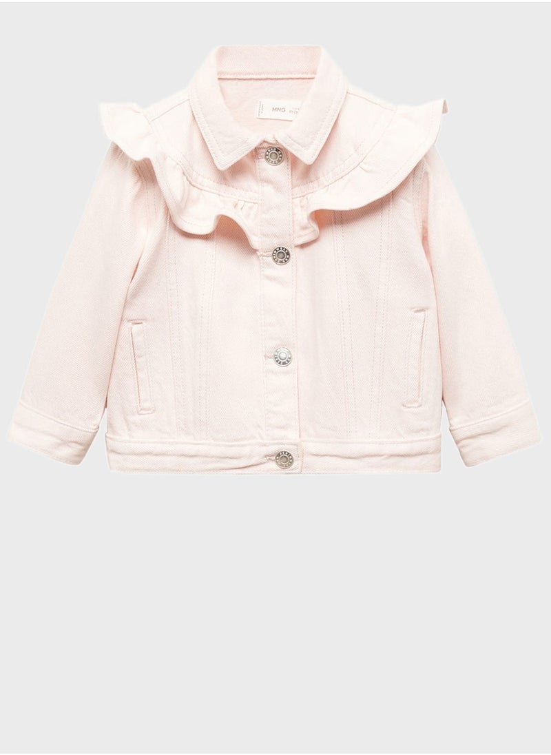 MANGO - Kids Button Detail Jacket - Image 1