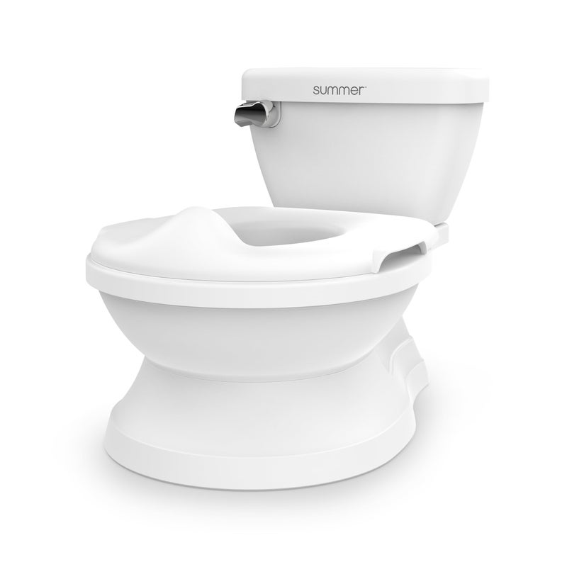 ingenuity Summer Infant by Ingenuity My Size Potty Pro in White, Toddler Potty Training Toilet, Lifelike Flushing Sound, for Ages 18 Months+, Up to 50 Pounds - Image 1
