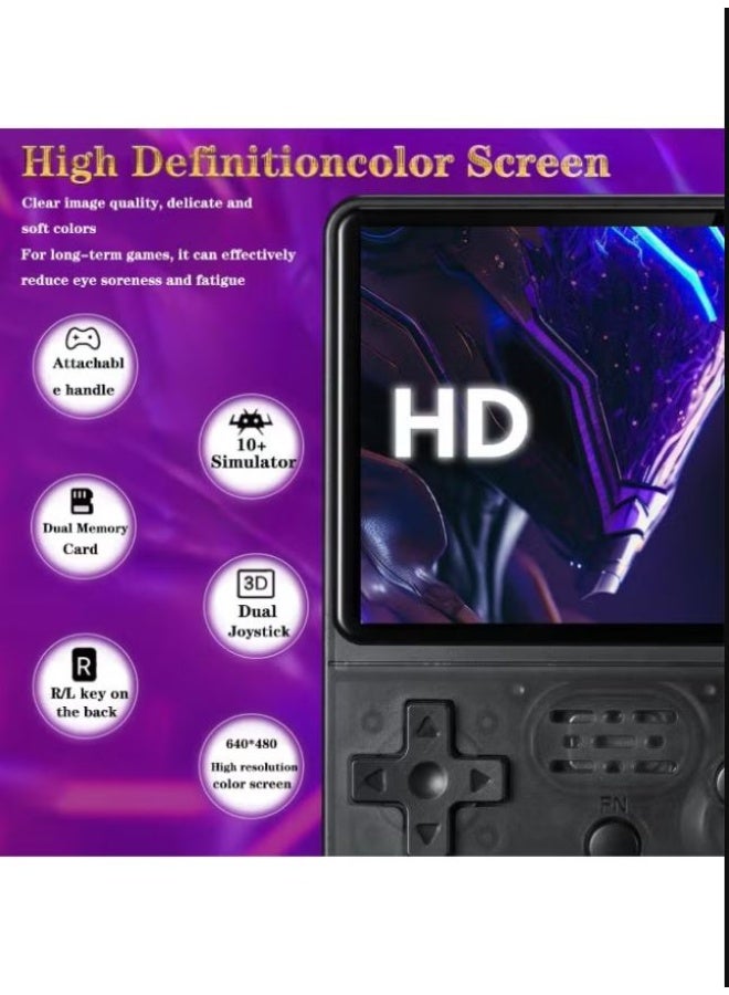 Retro Handheld Game Console, Retro Games Console, 3.5 Inch IPS Screen 640 X 480 HD Pixels Retro Handheld Gaming Console, XXGB TF Card 20,000 Retro Games, Multiple Emulators Supported - Image 2