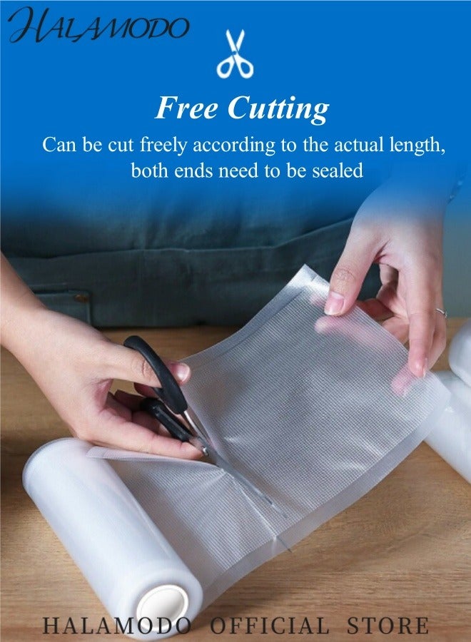 HALAMODO Vacuum Sealer Bags Rolls Puncture Prevention Food Sealer Bag for Food Storage Great for Sous Vide Cooking, Commercial Grade, BPA Free  - Image 5