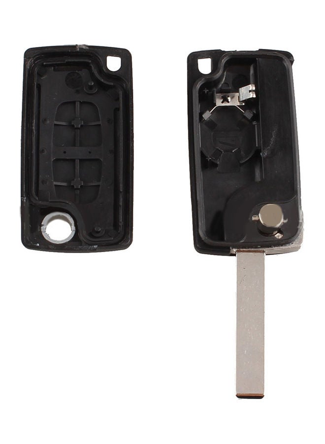 Loquat Car Replacement Flip 2 on Auto Key Shell Case Cover for Peugeot 207 307 Black 20*10*20cm - Image 2