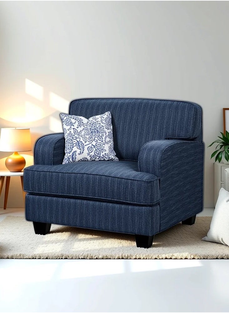 ROYALOAK Royaloak Lucas Fabric Single Seater Sofa | Fabric Upholstery | Sofa Single Seater | Durable & Long-lasting | Comfortable Seating Space | Sturdy Base  - Image 2