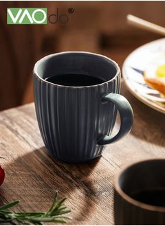 VAOdo 2PCS Mugs Coffee Cups Matte Glazed Dishwasher Safe Teacups Suitable for Juice Milk Coffee Tea  - Image 4