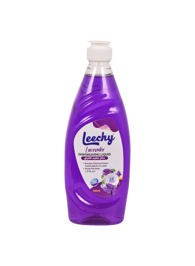 Leechy Dish Wash Liquid Lavender  600ML - Image 1