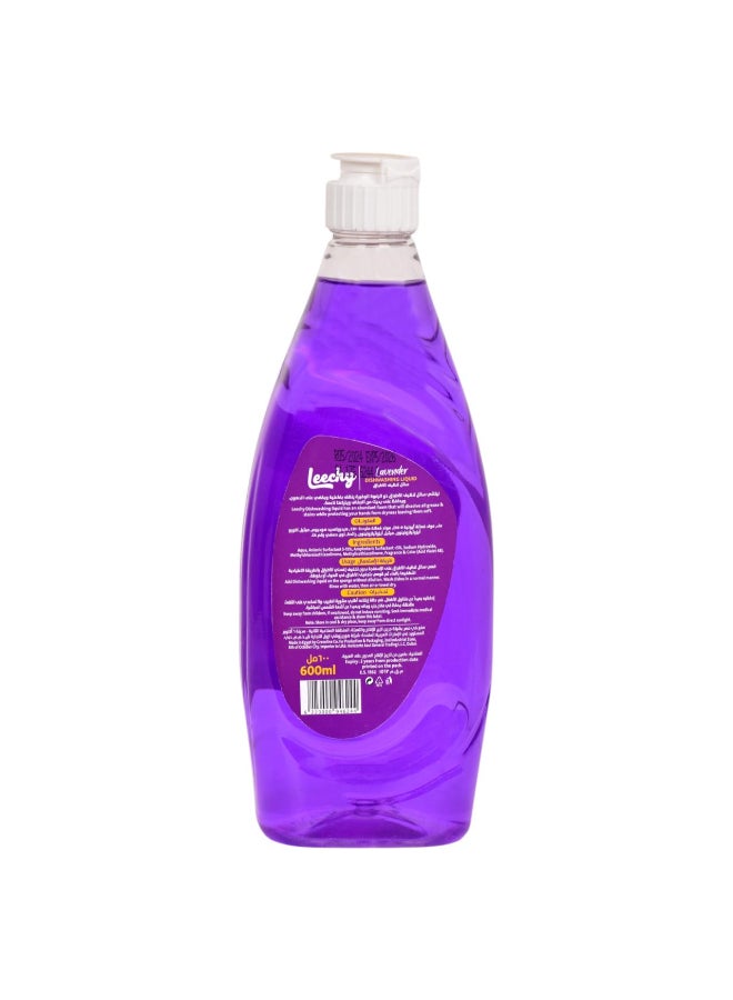 Leechy Dish Wash Liquid Lavender  600ML - Image 2