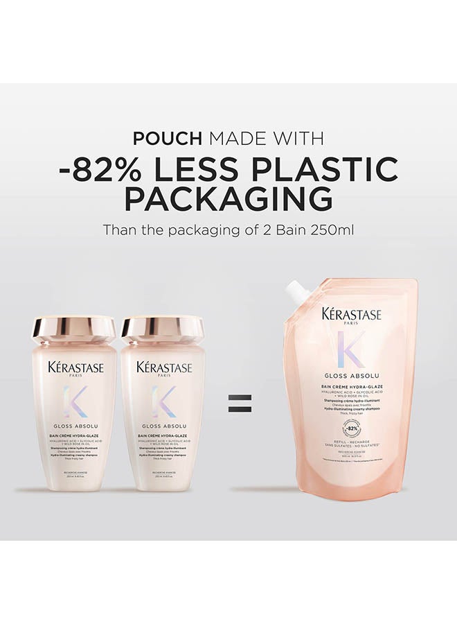 KERASTASE Gloss Absolu Bain Crème Hydra-Glaze Refill Shampoo Pouch For Thick Hair - Image 4