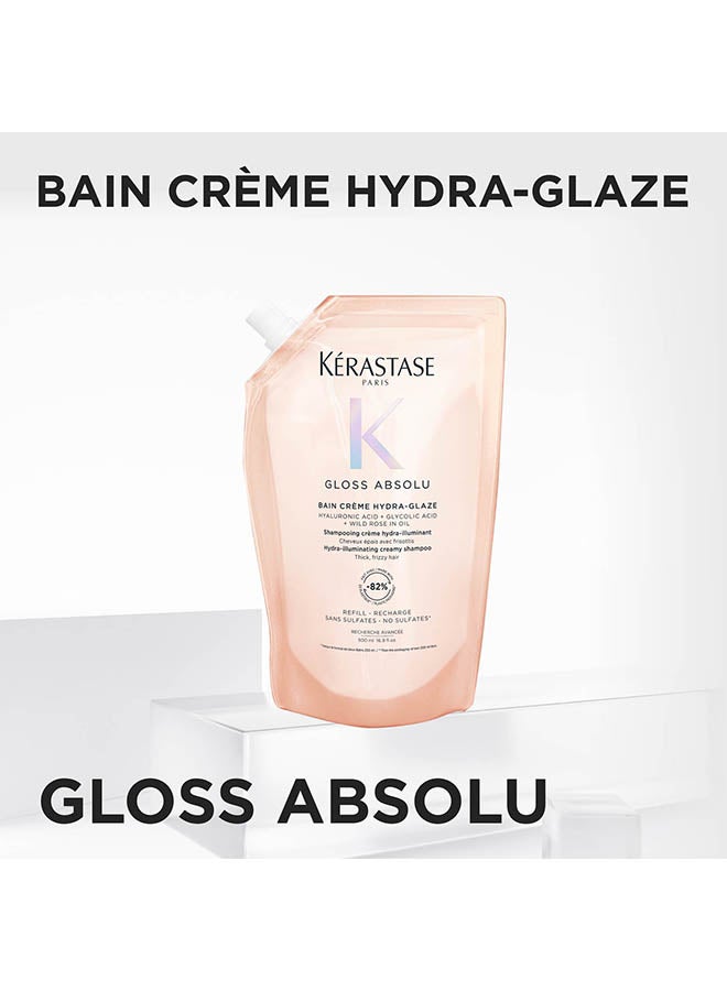 KERASTASE Gloss Absolu Bain Crème Hydra-Glaze Refill Shampoo Pouch For Thick Hair - Image 2