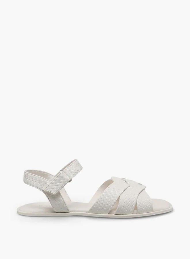 Flora Bella By Shoexpress Flora Bella Girls Textured Hook & Loop Sandals