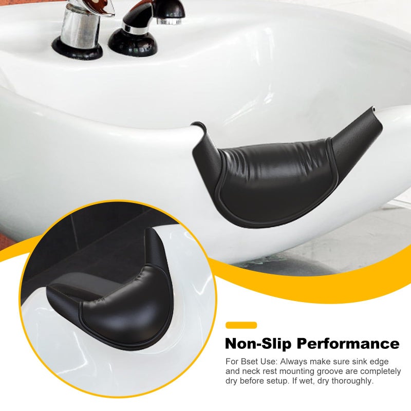 AISEELY Shampoo Bowl Neck Rest for Salon, Salon Shampoo Neck Rest Cushion, Professional Shampoo Bowl Neck Cushion, Silicone Salon Sink Neck Rest for Wash Basin Hair Washing Tray for Sink at Home - Image 5