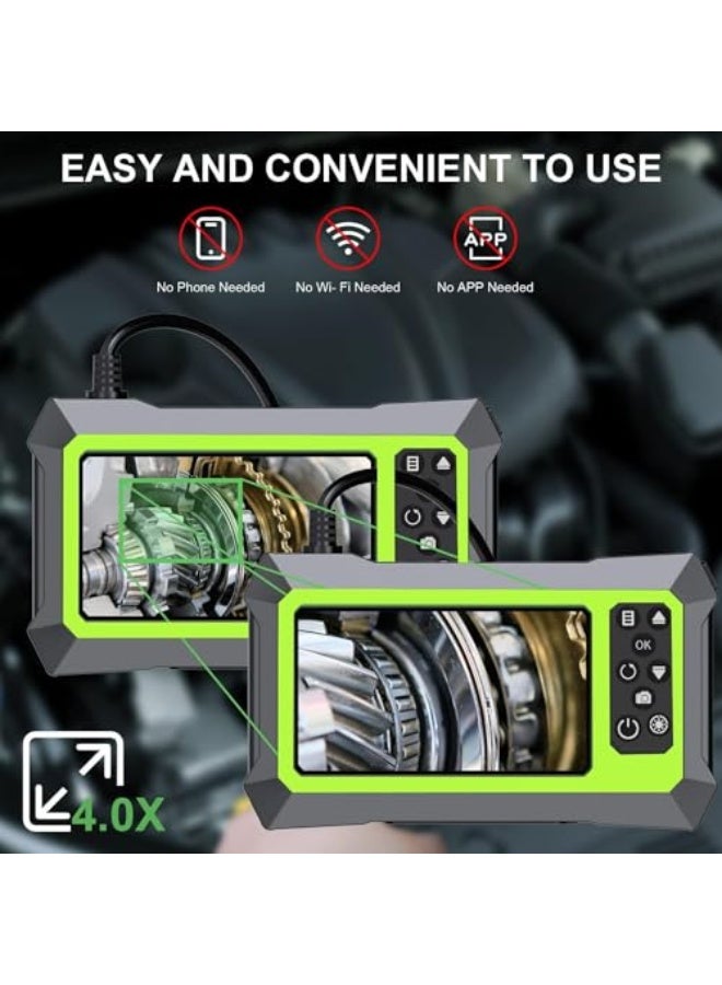 Generic Industrial endoscope camera, 16.5 ft/5 m endoscope with 6 LED lights and LCD screen, 1080P Pro HD 4.3-inch borescope, IP67 waterproof endoscope for car repair, no app required - Image 2